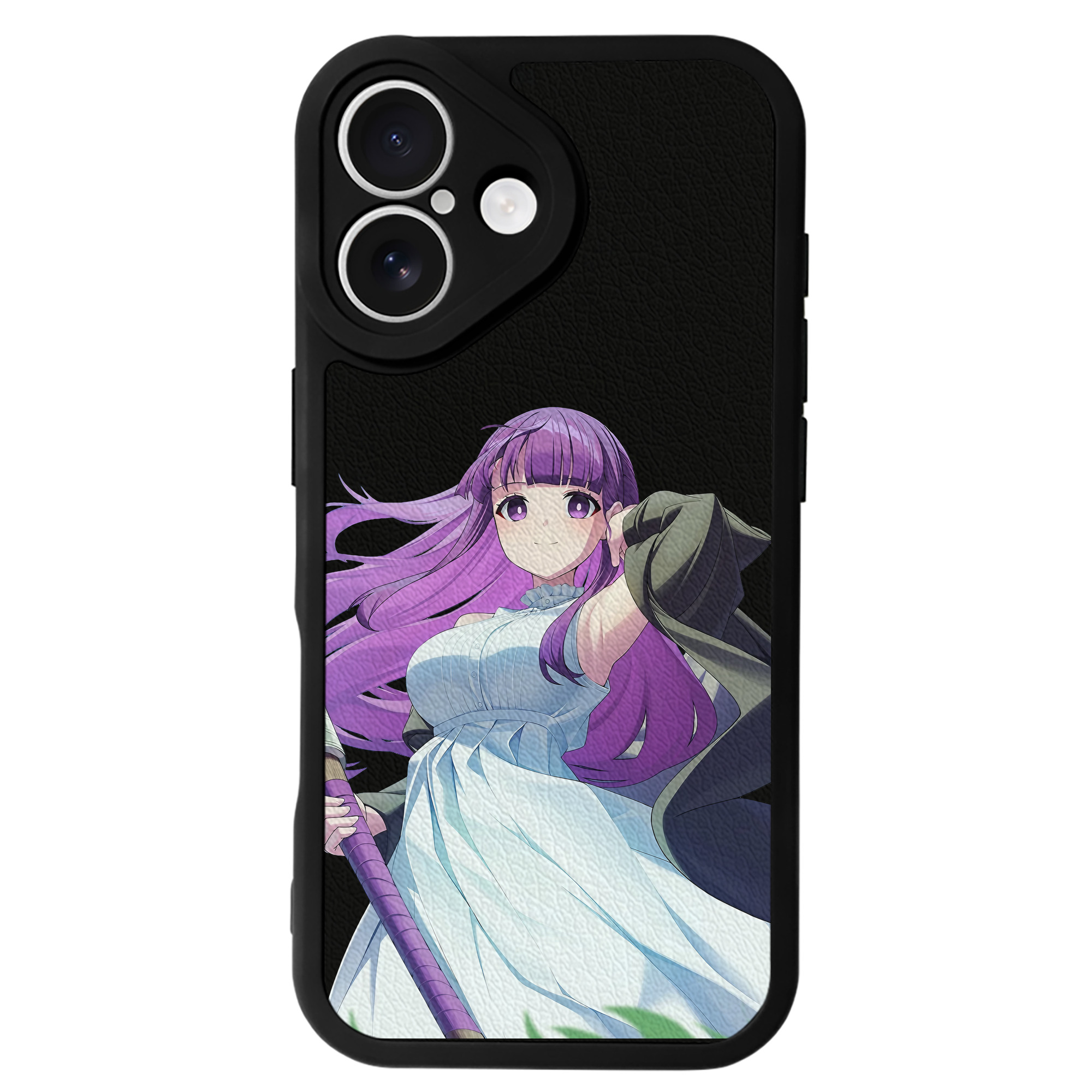 （画像用） 葬送のフリーレン Frieren 【iPhone 16シリーズ対応】シリコンスマホケース（レザー調） 材質：シリコン